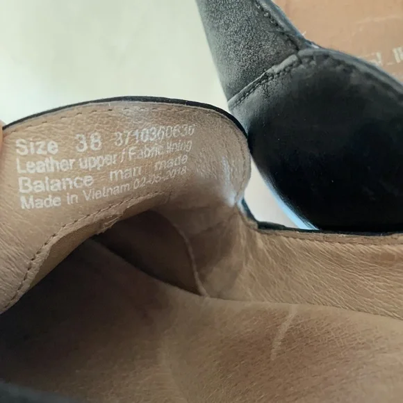 Dansko Black Leather Block Heel Loafers size 38 - Picture 10 of 11